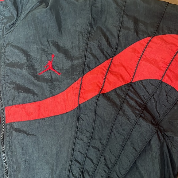 Vintage 90's Nike Air jordan flight jacket windbreaker 3XL - Picture 3 of 9